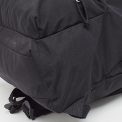 Balenciaga Black Nylon Logo Embroidered Wheel Backpack