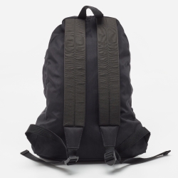 Balenciaga Black Nylon Logo Embroidered Wheel Backpack
