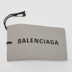 Balenciaga Black Nylon Logo Embroidered Wheel Backpack