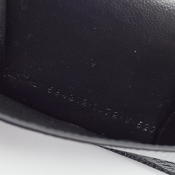 Balenciaga Black Logo Flap Card Case