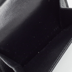 Balenciaga Black Logo Flap Card Case