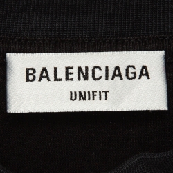Pre Owned Balenciaga Black Cotton Speed Hunter Upside Down Oversized T-Shirt L