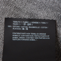 Pre Owned Balenciaga Grey Washed Denim Ripped Cuff Shirt L