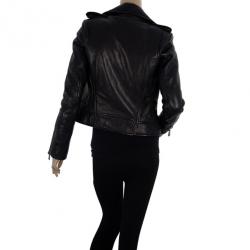 Pre Owned Balenciaga Biker Leather Jacket XS