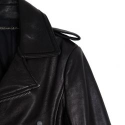 Pre Owned Balenciaga Biker Leather Jacket XS