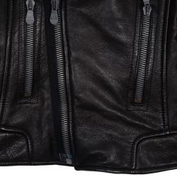 Pre Owned Balenciaga Biker Leather Jacket XS