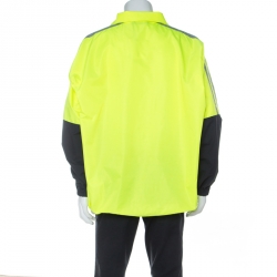 Pre Owned Balenciaga Neon Colorblock Logo Print Track Jacket XXXS