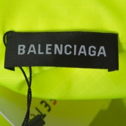 Pre Owned Balenciaga Neon Colorblock Logo Print Track Jacket XXXS