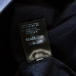 Balenciaga Navy Blue Jersey Hoodie M