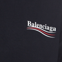 Balenciaga Navy Blue Jersey Hoodie M