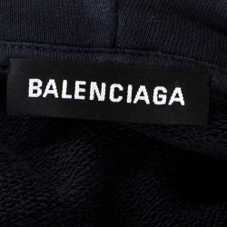 Balenciaga Navy Blue Jersey Hoodie M