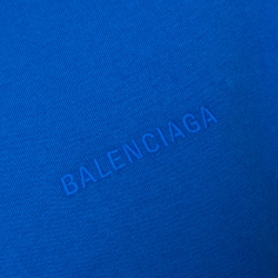 Pre Owned Balenciaga Blue Cotton Archetypes Print Oversized T Shirt S