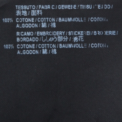 Pre Owned Balenciaga Light Grey Cotton Wave Logo Print T Shirt S
