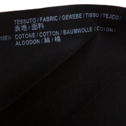 Pre Owned Balenciaga Black Cotton BB Balenciaga Mode Print T-Shirt S