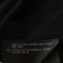 Pre Owned Balenciaga Black Cotton Campaign Logo Crew Neck T Shirt M