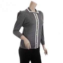 مملوكة مسبقًا Balenciaga Grey Cardigan