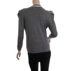 مملوكة مسبقًا Balenciaga Grey Cardigan