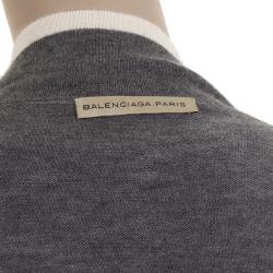 مملوكة مسبقًا Balenciaga Grey Cardigan