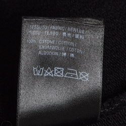 Pre Owned Balenciaga Black Logo Copyright Print Cotton Hoodie XS