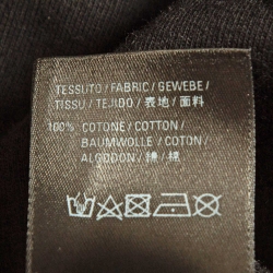 Pre Owned Balenciaga Black Blurry Logo Print Cotton Crew Neck T-Shirt S