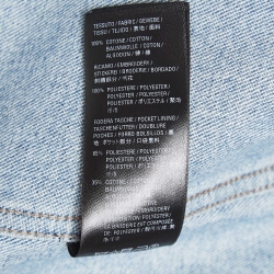 Balenciaga Blue Washed Denim Oversized Jacket XS