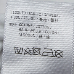 Pre Owned Balenciaga White Printed Cotton Knit T-Shirt M