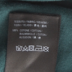 Pre Owned Balenciaga Green Logo Print Cotton Knit Oversized T-Shirt M