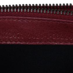 Pre Owned Balenciaga Red Leather Classic Money Wallet