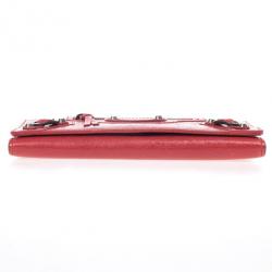مملوكة مسبقًا Balenciaga Rouge Cardinal City Classic Money Wallet