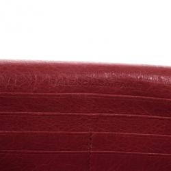 مملوكة مسبقًا Balenciaga Rouge Cardinal City Classic Money Wallet