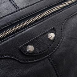 Balenciaga Black Mens Fettuccia Cerata Bag