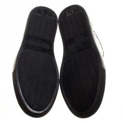 مملوكة مسبقًا Balenciaga White Cracked Leather Sneakers Size 46