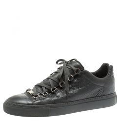 Anerkendelse brysomme Anvendt Balenciaga Grey Leather Arena Low Top Sneakers Size 41 Balenciaga | TLC