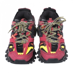Balenciaga Multicolor Leather and Mesh Track 2 Trainer Sneakers Size 43
