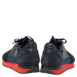 Pre Owned حذاء رياضي بالنسياغا رايس رونر جلد و سويدي و شبك متعدد الألوان مقاس 41