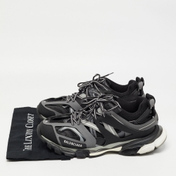 Pre Owned Balenciaga Multicolor Leather and Mesh Track Sneakers Size 45