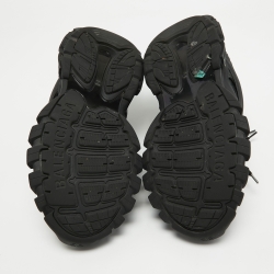 Balenciaga Black Fabric and Faux Leather Track Sneakers Size 44