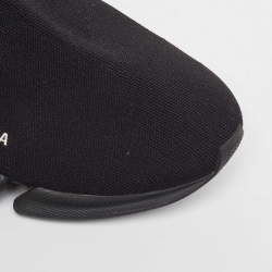 Balenciaga Black Knit Fabric Speed Trainer Sneakers Size 46