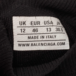 Balenciaga Black Knit Fabric Speed Trainer Sneakers Size 46
