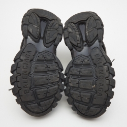 Pre Owned Balenciaga Black Mesh and Faux Leather Track Sneakers Size 43