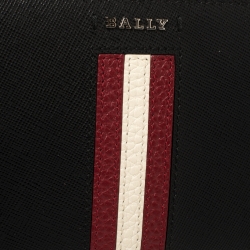 Bally Black Leather Salen Zip Around Wallet