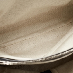 Pre Owned Bally Black/Natural Canvas and Leather Vesper Travel Tote