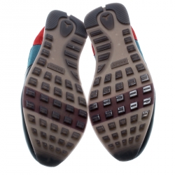 Pre Owned Bally Tricolor Fabric And Leather Lace Up Sneakers Size 43