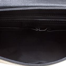 Bally Black Textured Leather Briefcase Laptop Bag