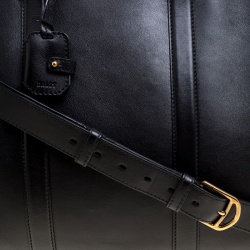 Bally Black Leather Weekend Bag