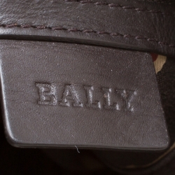 Bally Brown Leather Messenger Bag