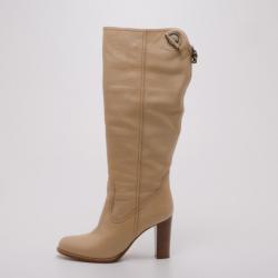 Bally Beige Leather Western Boots Size 36