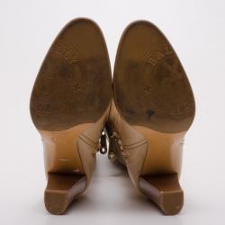 Bally Beige Leather Western Boots Size 36