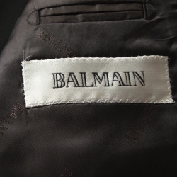 Balmain Grey Wool Regular Fit Suit XS 