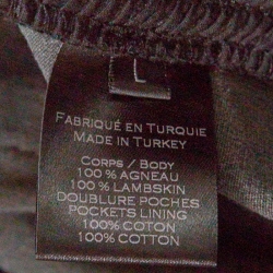 Pre Owned Balmain Black Lambskin Leather Ribbed Panel Detail Moto Pants L